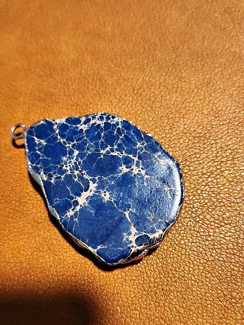 Blue & White Stone Pendant